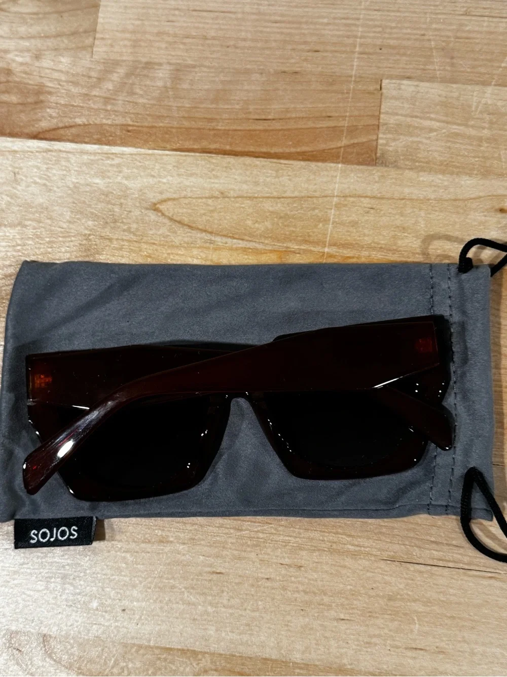 SOJOS Women's Brown Cat-Eye Sunglasses - Fashion Polarized Shades